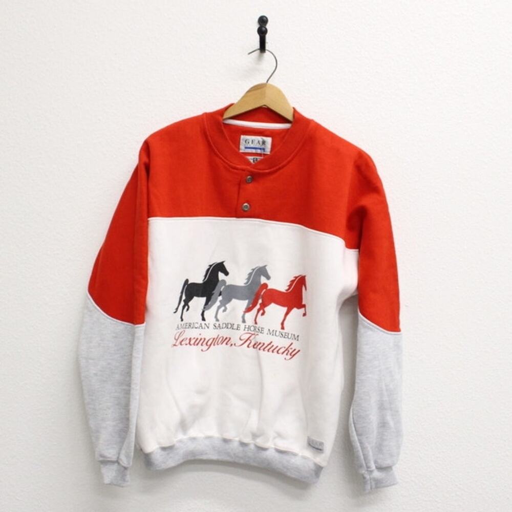 Vintage American Saddle Horse Museum Lexington Kentucky Sweatshirt Small